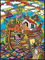 Divers . L'arche de No&eacute; - crayons inclus - 47 x 35 cm - &agrave; colorier autre