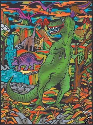 Divers . Tyrannosaure Rex - 12 feutres inclus - 47 x 35 cm - � colorier autre