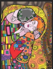 Divers . Klimt Kiss - 12 feutres inclus - 47 x 35 cm - &agrave; colorier autre