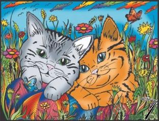 Divers . Les Chats - crayons inclus - 28 x 37 - � colorier autre