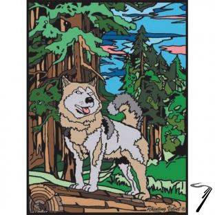 Divers . Le Loup - crayons inclus - 28 x 37 - � colorier autre