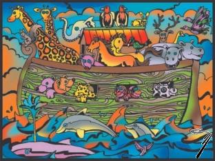 Divers . L'Arche de Noe - crayons inclus - 28 x 37 - � colorier autre