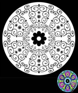 Divers . Mandala Blues- 12 feutres inclus - 32 x 32 cm - � colorier autre