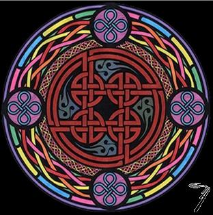 Divers . Mandala celtique Nodo Perenne - 12 feutres inclus - 28 x 37 cm - � colorier autre