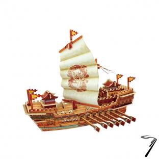 Divers . Navire Tower Ship Louchuan - kit en bois - 88 pi�ces � assembler - 33x20.5x27 cm - � partir de 6 ans   autre