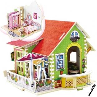 Divers . Maison � monter avec d�tail de la chambre - 70 pi�ces - 21,7 x 16,5 x 14,6 cm autre