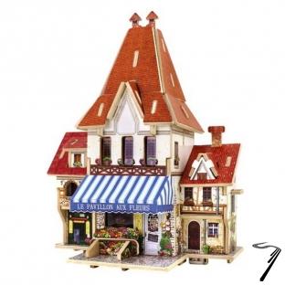 Divers . Magasin de Fleur Fran�ais - kit en bois � assembler - 44 pi�ces - 15,5 x 12,5 x 20 cm - � partir de 6 ans autre