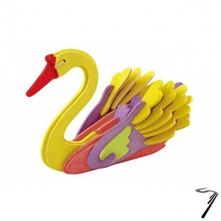 Divers . Cygne - kit en bois � peindre - 4 pots de peinture et un pinceau inclus - 16x8.5x11.5 cm - � partir de 6 ans  autre