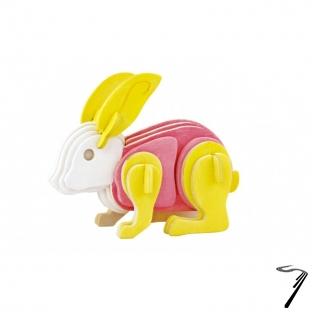 Divers . Lapin - kit en bois � peindre - 4 pots de peinture et un pinceau inclus - 12x5x9.5 cm - � partir de 6 ans  autre