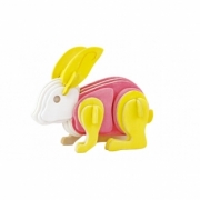 Divers . Lapin - kit en bois &agrave; peindre - 4 pots de peinture et un pinceau inclus - 12x5x9.5 cm - &agrave; partir de 6 ans  autre