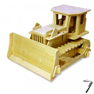 Divers . Bulldozer radio command en bois 179 pces  assembler - 22x19.5x15 cm -  partir de 6 ans autre