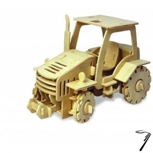 Divers . Tracteur radio command en bois 120 pices  assembler - 22x19.5x15 cm -  partir de 6 ans autre