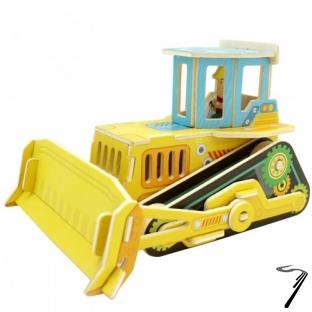 Divers . Bulldozer- kit en bois - 35 pi�ces � assembler - 17x14x11 cm - � partir de 6 ans  autre