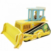 Divers . Bulldozer- kit en bois - 35 pi&egrave;ces &agrave; assembler - 17x14x11 cm - &agrave; partir de 6 ans  autre