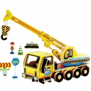 Divers . camion grue - kit en bois - 74 pi&egrave;ces &agrave; assembler - 22x9x13 cm - &agrave; partir de 6 ans  autre