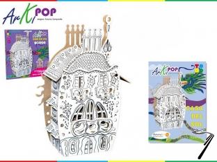 Divers . La maison du soleil en kit carton � colorier et � monter sans colle - 39 pi�ces - 28 x 18 x 42 cm autre