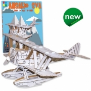 Divers . Avion Ansaldo SVA en kit carton &agrave; colorier et &agrave; monter sans colle - 44 pi&egrave;ces - 34 x 34 x 15,5 cm autre