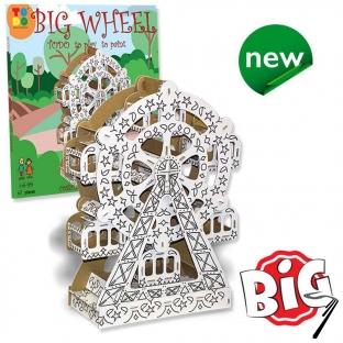 Divers . Grande roue en kit carton � colorier et � monter sans colle - 61 pi�ces - 20 x 20 x 20 cm autre