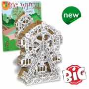 Divers . Grande roue en kit carton &agrave; colorier et &agrave; monter sans colle - 61 pi&egrave;ces - 20 x 20 x 20 cm autre