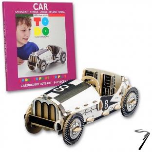 Divers Voiture de course en kit carton  colorier et  monter sans colle - 84 pices - 34 x 15 x 14 cm  autre