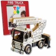 Divers . Camion de pompier en kit carton à colorier et à monter sans colle - 133 pièces - 35 x 22 x 25 cm autre