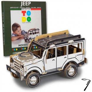 Jeep . Jeep en kit Carton  colorier et  monter sans colle - 100 pices - 34 x 16 x 18 cm autre