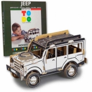 Jeep . Jeep en kit Carton à colorier et à monter sans colle - 100 pièces - 34 x 16 x 18 cm autre