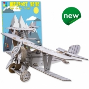 Divers . Avion Nieuport b&eacute;b&eacute; en kit carton &agrave; colorier et &agrave; monter sans colle - 46 pi&egrave;ces - 36 x 30 x 13 cm autre