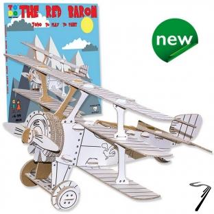 Divers . Avion le Baron Rouge en kit carton � colorier et � monter sans colle - 49 pi�ces - 37 x 27 x 13 cm autre